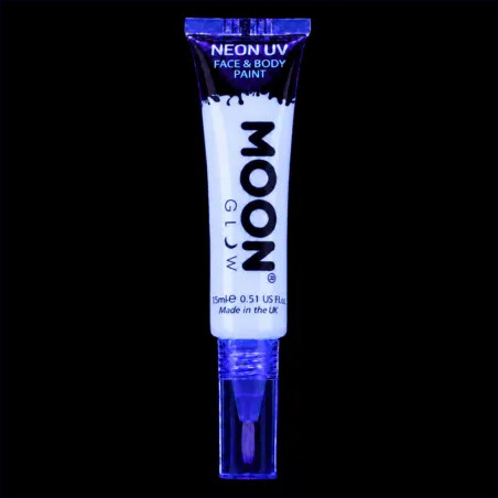 Maquillage Fluo avec Applicateur Pinceau - 15 ml - Blanc